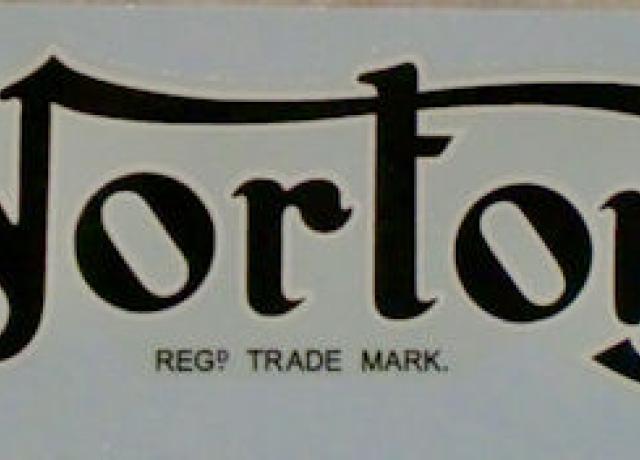 Norton Tank Transfer Regd. Trade Mark early 1950's
