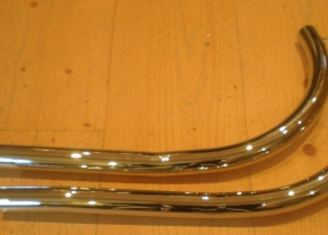 BSA Sloper Auspuffrohre/Auspuffkrümmer 500ccm OHV  09/1929-1935 /Paar  1 5/8"- 42mm