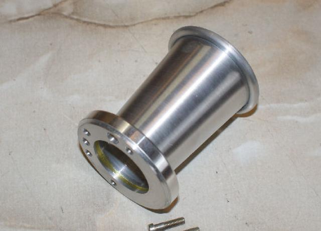 Amal.  Velocity Stack, Air Intake Tube-Polished Aluminium Amal