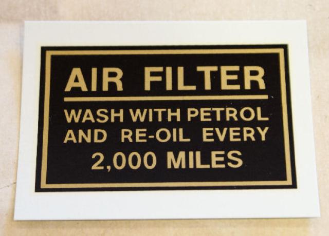 Royal Enfield Abziehbild für Filter ab 1939