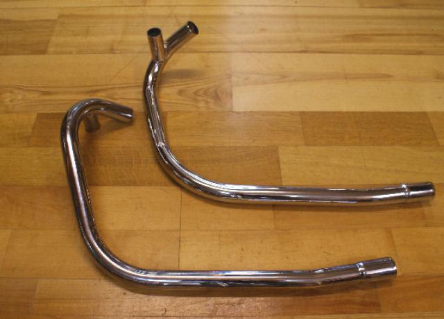 Triumph Exhaust Pipes 1972 OIF Push in /Pair 1 1/2"