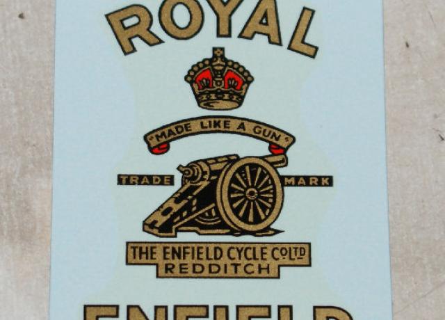 Royal Enfield Abziehbild für Werkzeugkasten/Tankdeckel ab 1955