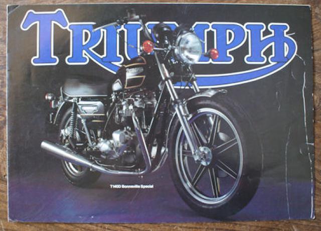 Triumph T140D Bonneville Special, Prospekt