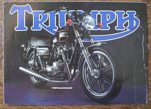 Triumph T140D Bonneville Special, Brochure