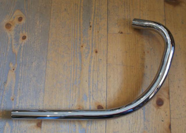AJS Mod. 18S Exhaust Pipe sw.A. 500cc 1951-54, 1 3/4"-44mm