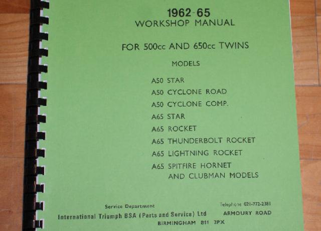 BSA Handbuch A50/A65 1962-65