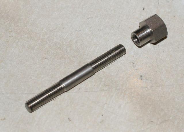 Triumph Dynamo Stud and Nut Stainless 1.3/4" 2BA 31.4 TPI