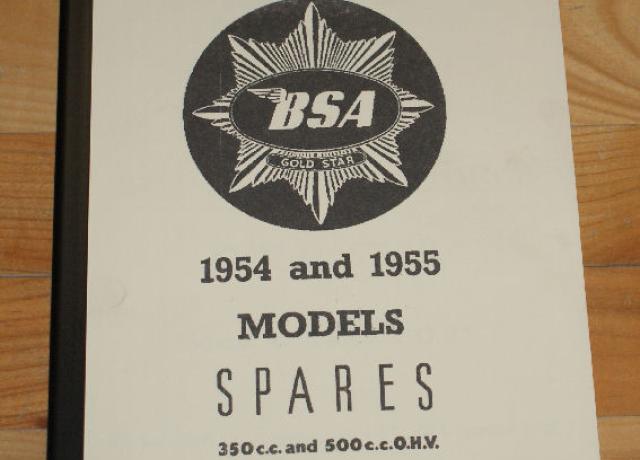 BSA Gold Star Teilebuch 350/500ccm O.H.V  1954-55