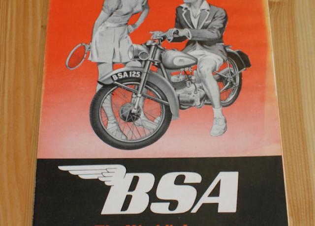 BSA - The World´s Largest Motor Cycle Manufacturers Prospekt