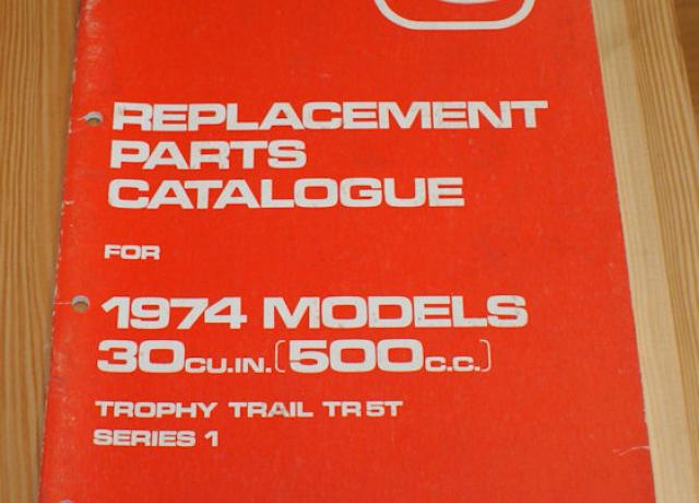 Triumph Replacement Parts Catalogue 1974