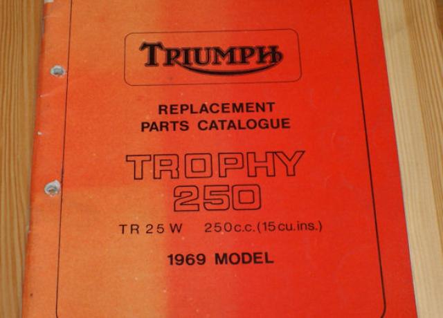 Triumph Replacement Parts Catalogue, Teilebuch 1969