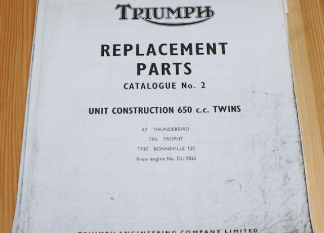 Triumph Replacement Parts Catalogue No. 2/Kopie/Teilebuch