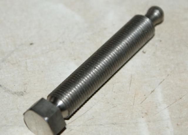 Vincent Chain Adjuster Screw, stainless 26TPI BSC 3/8" 