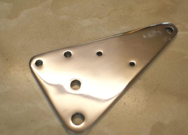 Velocette Platte für Fußraste hinten links (Bremse)