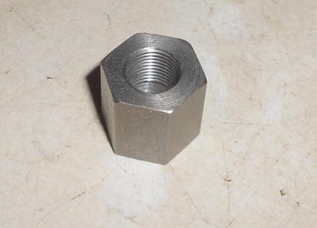 Brough Superior/Matchless, Cylinder base nut, large. 3/8 26Tpi.