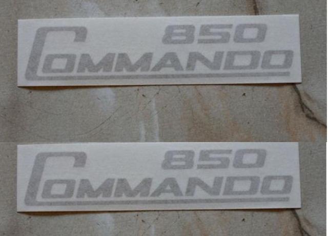Norton Commando 850 démarrage électrique restauration Panneau Latéral Autocollants Stickers