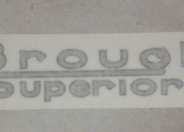 Aufkleber Brough Superior Logo, alle Jahre