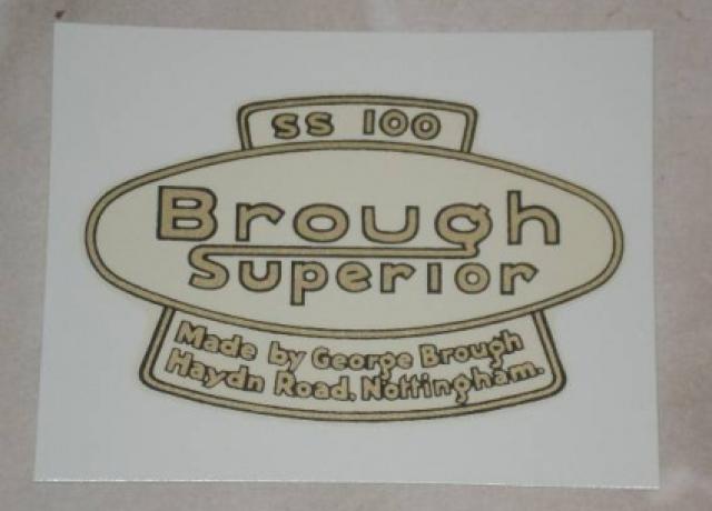 Transfer Brough Superior SS100, 1928 on