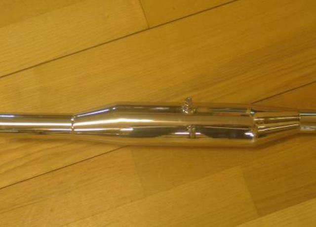 AJS/Matchless Single Cylinder Silencer 16MS, G3LS 1 1/2" - 38 mm 350 cc Swinging Arm -54 