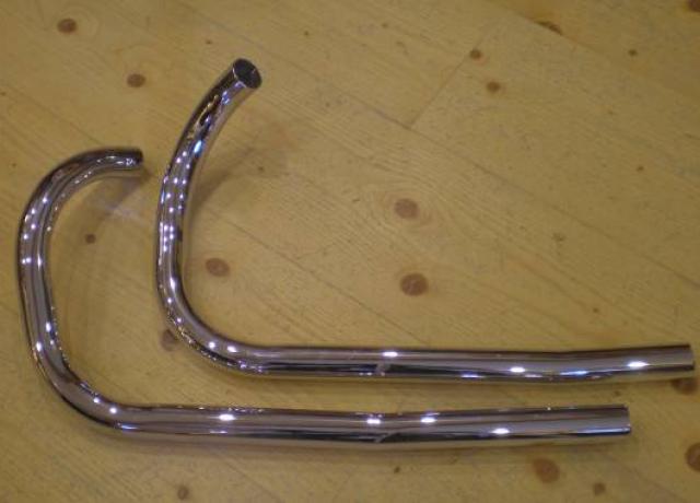 Rudge Exhaust Pipes Low Level 1 3/4" /Pair
