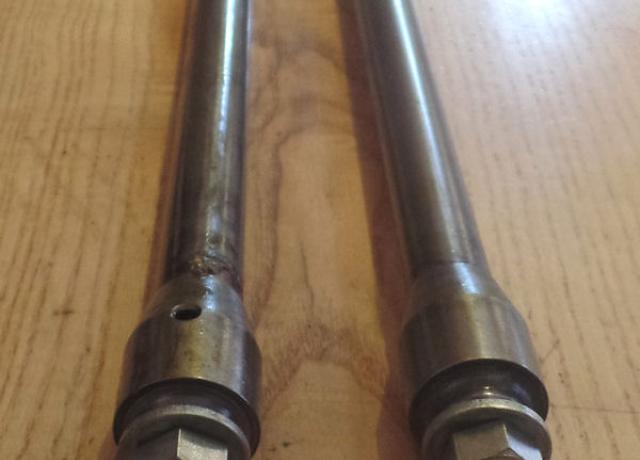Velocette Double Damped Fork Damper Tube & Rod /Pair