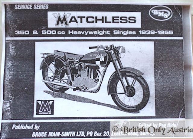 Matchless 350 &500cc Heavyweight Singles 1939-1955, Service Heft Kopie