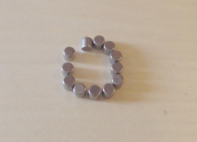 AJS/Matchless/Burman Roller Set Gear camshaft - 12 pieces 3/16" x 4.6 mm