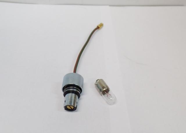 Fassung für Tachobeleuchtung chronometrisch mit Birne 6V