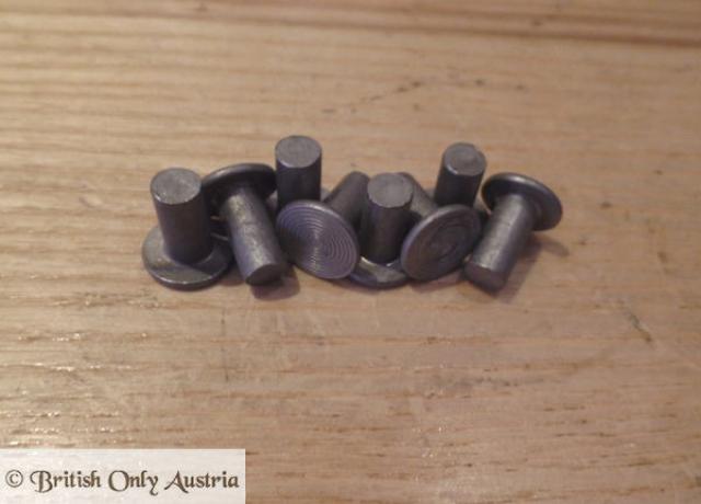 AJS/Matchless Rivets for Clutch Case and Chainwheel. Set of 8 