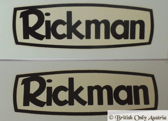 Rickman Abziehbild für Tank 1960er /Paar