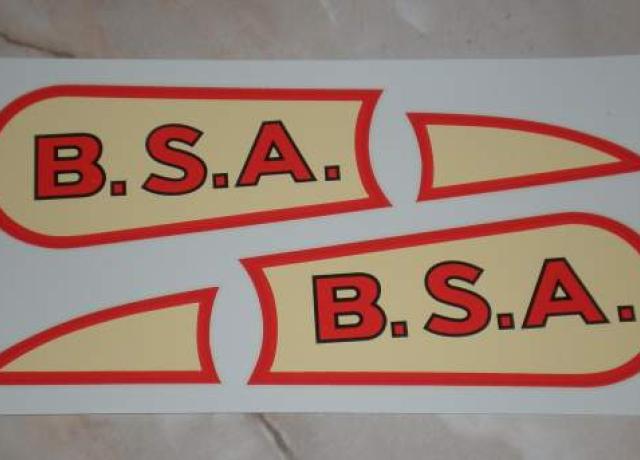 BSA Sloper Tank Transfer/Pair