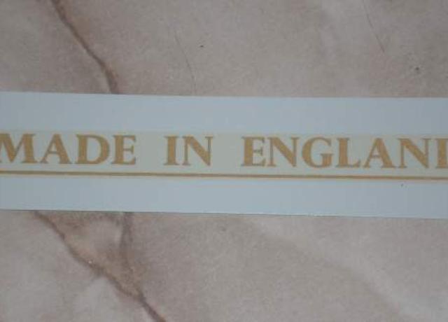 Made in England Transfer
