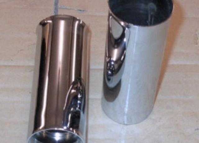 BSA/Ariel Gabelsimmering Halter/Chromhülsen/Gabelhülsen /Paar  A10, A7, B31, B34, B44 A50 A65 -1967 