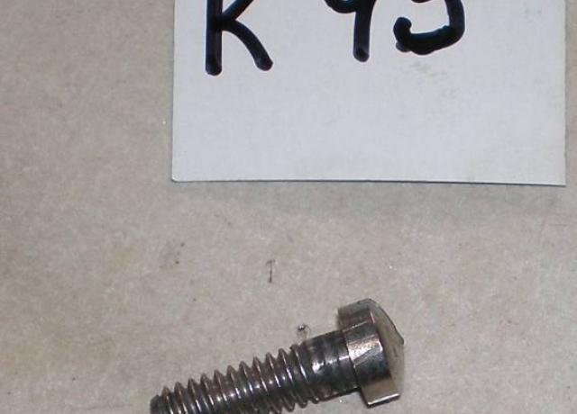 Velocette Rocker Cover Screw. 3/16". 24TPI. UH 5/8". WW. Whitworth. Stainless. 